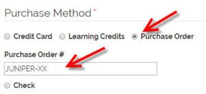 juniper-training-payment-po